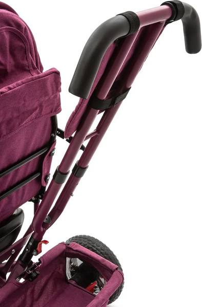 Изображение товара Трехколесный велосипед с ручкой ZigZag Classic 10/8 5588 / 33548 (бордовый, разобранный, в коробке)