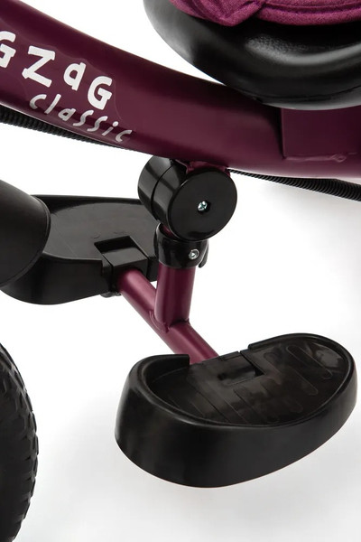 Изображение товара Трехколесный велосипед с ручкой ZigZag Classic 10/8 5588 / 33548 (бордовый, разобранный, в коробке)