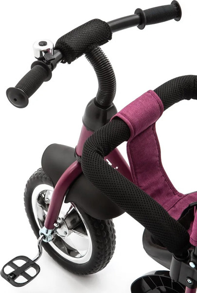 Изображение товара Трехколесный велосипед с ручкой ZigZag Classic 10/8 5588 / 33548 (бордовый, разобранный, в коробке)