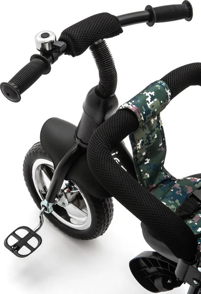 Изображение товара Трехколесный велосипед с ручкой ZigZag Classic 10/8 5588 / 33550 (камуфляж, разобранный, в коробке)