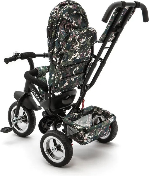 Изображение товара Трехколесный велосипед с ручкой ZigZag Classic 10/8 5588 / 33550 (камуфляж, разобранный, в коробке)