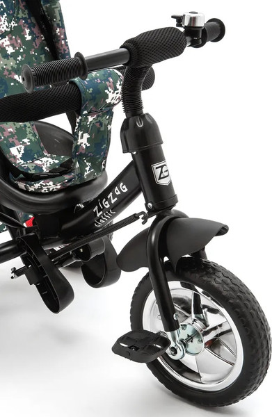 Изображение товара Трехколесный велосипед с ручкой ZigZag Classic 10/8 5588 / 33550 (камуфляж, разобранный, в коробке)