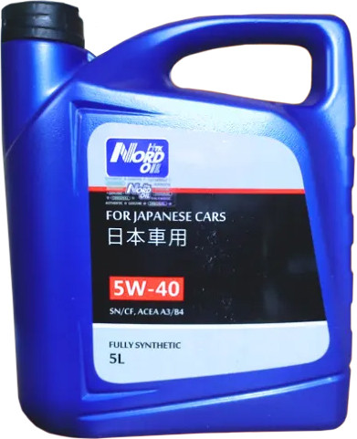 Изображение товара Моторное масло Nord Oil Specific Line 5W40 Japanese Cars / NRSL039 (5л)