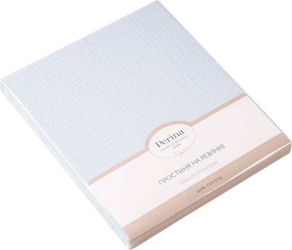 Изображение товара Простыня для малышей Perina Muslin / ПР-М.120.1.23 (голубая пастель)