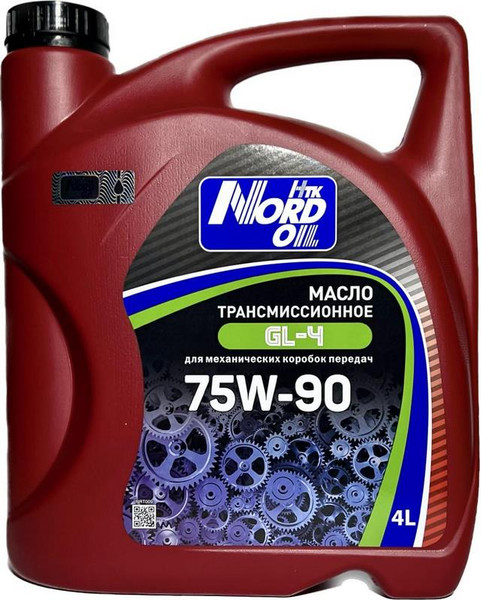 Изображение товара Трансмиссионное масло Nord Oil GL-4 75W90 / NRT009 (4л)