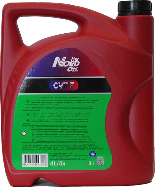 Изображение товара Трансмиссионное масло Nord Oil CVT F / NRT002 (4л)