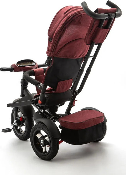 Изображение товара Трехколесный велосипед с ручкой ZigZag Lux 12/10 5099 / 33552 (красный, разобранный, в коробке)