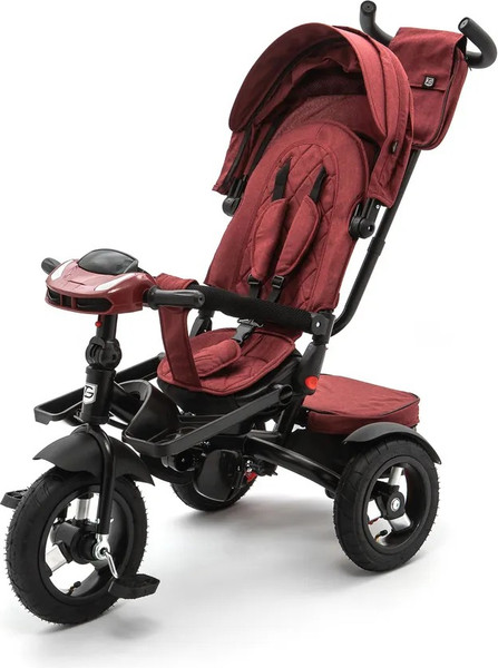Изображение товара Трехколесный велосипед с ручкой ZigZag Lux 12/10 5099 / 33552 (красный, разобранный, в коробке)