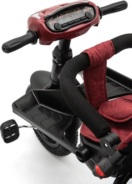 Изображение товара Трехколесный велосипед с ручкой ZigZag Lux 12/10 5099 / 33552 (красный, разобранный, в коробке)
