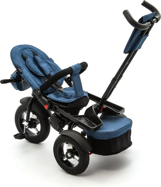 Изображение товара Трехколесный велосипед с ручкой ZigZag Lux 12/10 5099 / 33553 (синий, разобранный, в коробке)
