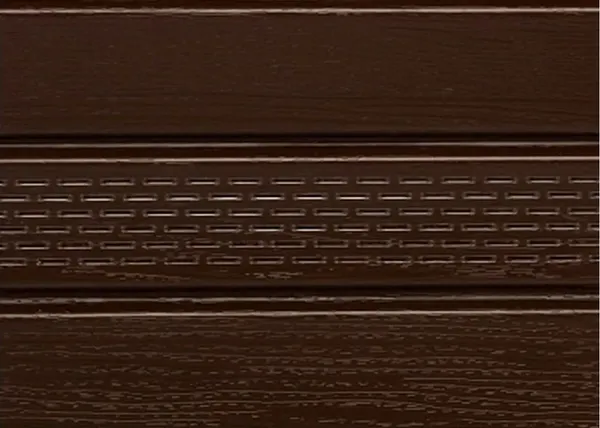 Изображение товара Софит для крыши Альта-профиль С частичной перфорацией Т-20 (3м, коричневый)