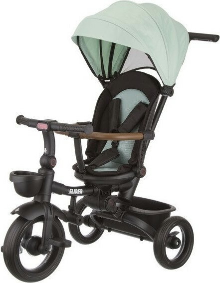 Изображение товара Трехколесный велосипед с ручкой Slider HM-618G (зеленый, разобранный, в коробке)