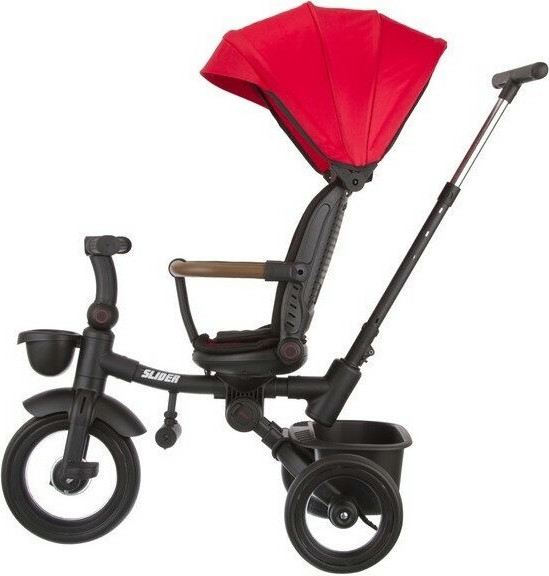 Изображение товара Трехколесный велосипед с ручкой Slider HM-618R (красный, разобранный, в коробке)