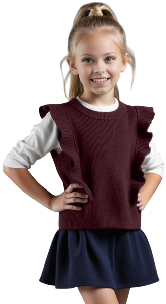 Изображение товара Жилет детский Amarobaby Pure Love School Elite / AB-OD25-PLSEL1001/08-122 (р.122, бордовый)
