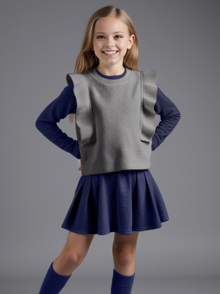 Изображение товара Жилет детский Amarobaby Pure Love School Elite / AB-OD25-PLSEL1001/11-134 (р.134, серый)