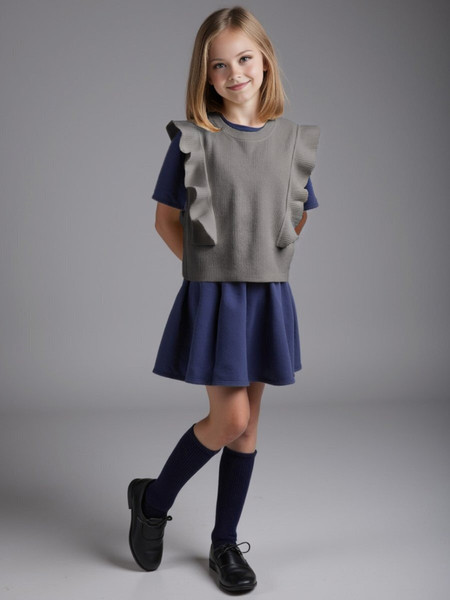 Изображение товара Жилет детский Amarobaby Pure Love School Elite / AB-OD25-PLSEL1001/11-134 (р.134, серый)