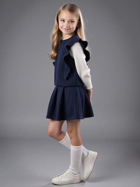 Изображение товара Жилет детский Amarobaby Pure Love School Elite / AB-OD25-PLSEL1001/20-128 (р.128, синий)