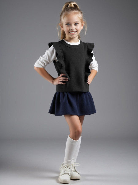 Изображение товара Жилет детский Amarobaby Pure Love School Elite / AB-OD25-PLSEL1001/09-146 (р.146, черный)