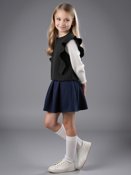 Изображение товара Жилет детский Amarobaby Pure Love School Elite / AB-OD25-PLSEL1001/09-146 (р.146, черный)