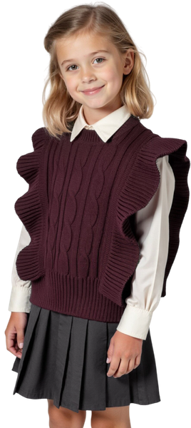 Изображение товара Жилет детский Amarobaby Pure Love School Vogue / AB-OD25-PLSVG1001/08-128 (р.128, бордовый)