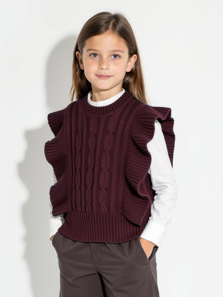 Изображение товара Жилет детский Amarobaby Pure Love School Vogue / AB-OD25-PLSVG1001/08-128 (р.128, бордовый)