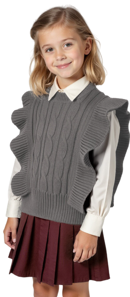 Изображение товара Жилет детский Amarobaby Pure Love School Vogue / AB-OD25-PLSVG1001/11-140 (р.140, серый)
