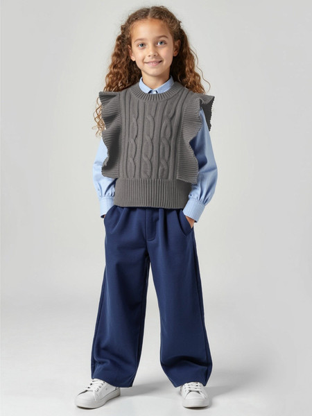 Изображение товара Жилет детский Amarobaby Pure Love School Vogue / AB-OD25-PLSVG1001/11-140 (р.140, серый)