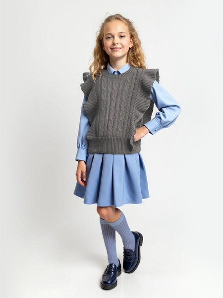 Изображение товара Жилет детский Amarobaby Pure Love School Vogue / AB-OD25-PLSVG1001/11-152 (р.152, серый)