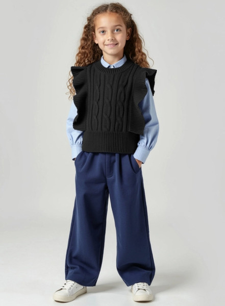 Изображение товара Жилет детский Amarobaby Pure Love School Vogue / AB-OD25-PLSVG1001/09-122 (р.122, черный)