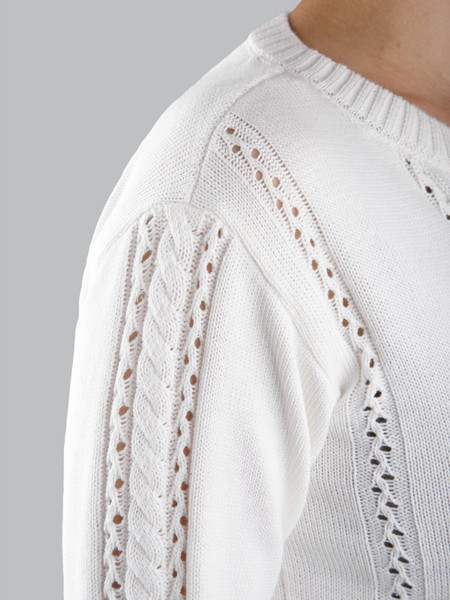 Изображение товара Кофта детская Amarobaby Pure Love School Lady / AB-OD25-PLSL1901/00-140 (р.140, белый)