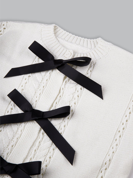 Изображение товара Кофта детская Amarobaby Pure Love School Lady / AB-OD25-PLSL1901/00-140 (р.140, белый)