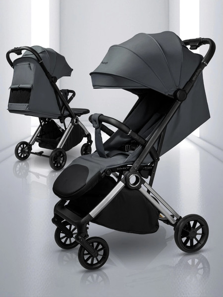 Изображение товара Детская прогулочная коляска Amarobaby Handy / AB25-10HANDY/1130 (серый/серебряный)
