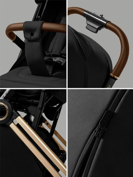 Изображение товара Детская прогулочная коляска Amarobaby Handy / AB25-10HANDY/0929 (черный/золотой)