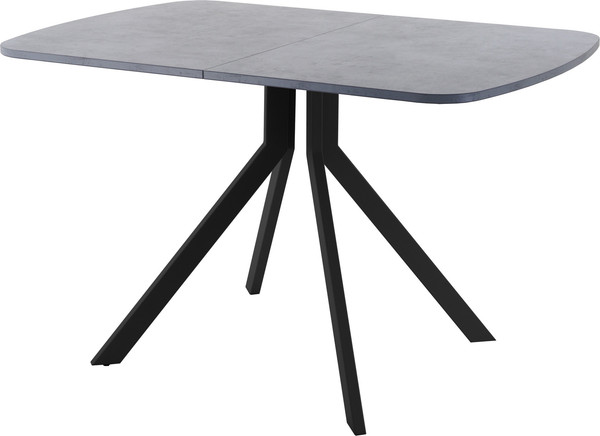 Изображение товара Обеденный стол AMC Elite Е18(1200) D2 (черный/бетон чикаго светло-серый)