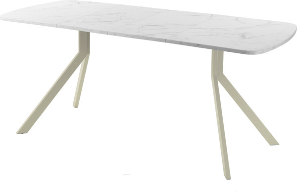 Изображение товара Обеденный стол AMC Elite Е18(1200) D2 (бежевый/мрамор кристалл)