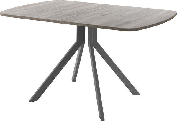 Изображение товара Обеденный стол AMC Elite Е18(1200) D2 (графит/дуб уайт-ривер песочно-бежевый)