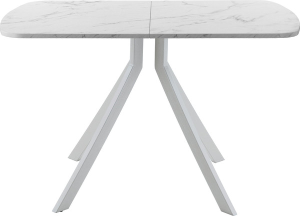 Изображение товара Обеденный стол AMC Elite Е18(1200) D2 (серебро/мрамор кристалл)