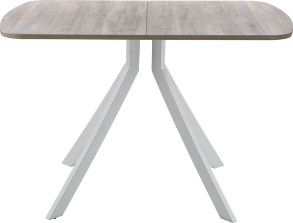 Изображение товара Обеденный стол AMC Elite Е18(1200) D2 (серебро/дуб уайт-ривер песочно-бежевый)