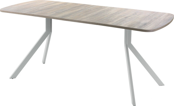 Изображение товара Обеденный стол AMC Elite Е18(1200) D2 (серебро/дуб уайт-ривер песочно-бежевый)