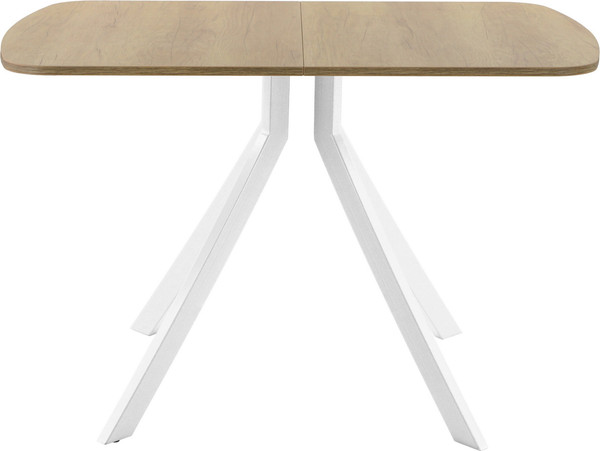 Изображение товара Обеденный стол AMC Elite Е18(1200) D2 (белый/дуб небраска натур)