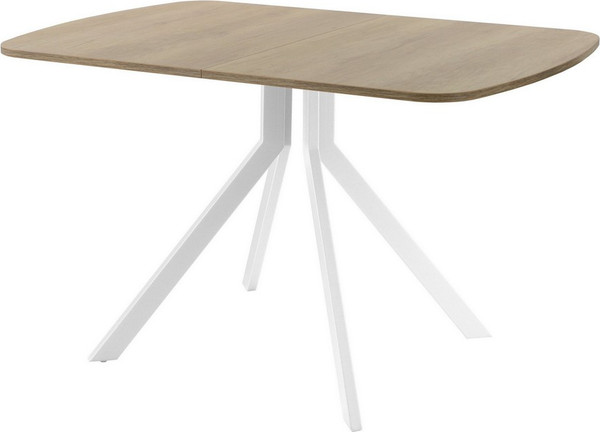 Изображение товара Обеденный стол AMC Elite Е18(1200) D2 (белый/дуб небраска натур)