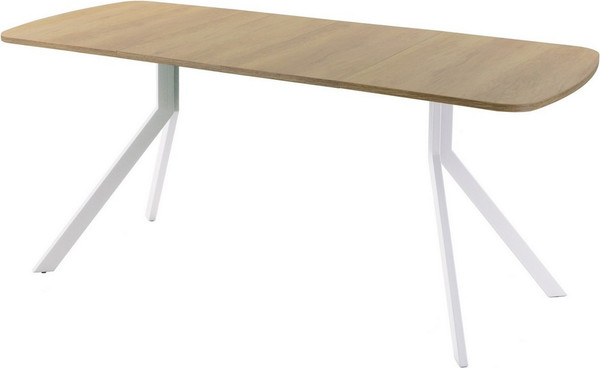 Изображение товара Обеденный стол AMC Elite Е18(1200) D2 (белый/дуб небраска натур)