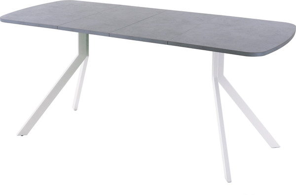 Изображение товара Обеденный стол AMC Elite Е18(1200) D2 (белый/бетон чикаго светло-серый)