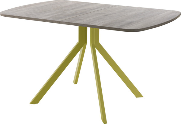 Изображение товара Обеденный стол AMC Elite Е18(1200) D2 (золото/дуб уайт-ривер песочно-бежевый)