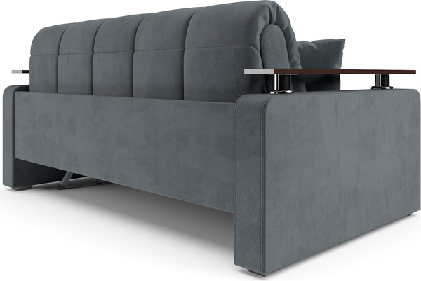 Изображение товара Диван Mebel-Ars Аккордеон Бакли ППУ 155x200 (велюр серо-синий HB-178/26)