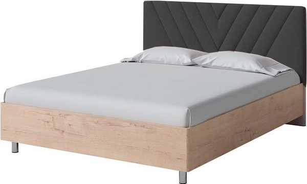 Изображение товара Односпальная кровать Proson Ora 90x200 (бунратти/Teddy 021 древесный уголь)