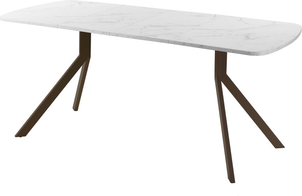 Изображение товара Обеденный стол AMC Elite Е18(1100) D2 (коричневый/мрамор кристалл)