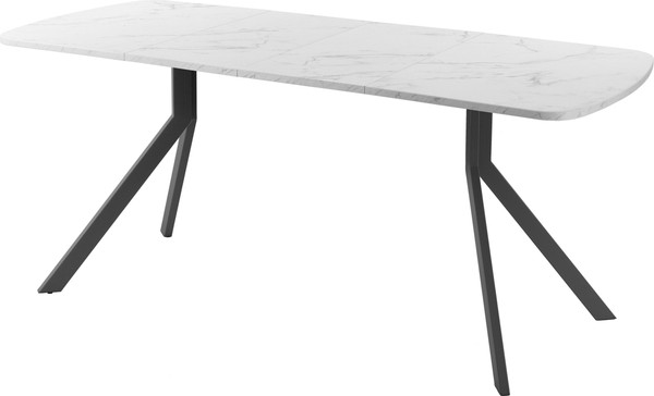 Изображение товара Обеденный стол AMC Elite Е18(1100) D2 (графит/мрамор кристалл)