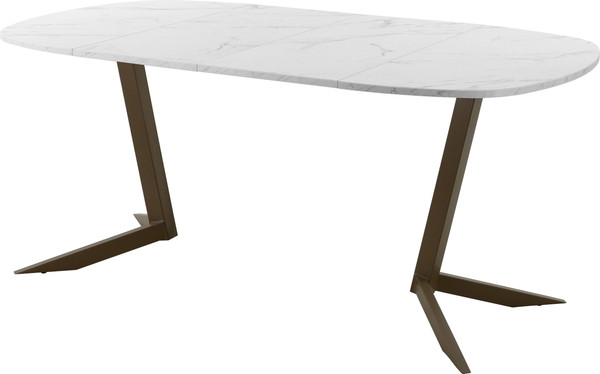 Изображение товара Обеденный стол AMC Elite Е19(900) D7 (коричневый/мрамор кристалл)