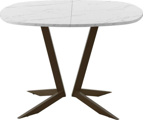 Изображение товара Обеденный стол AMC Elite Е19(900) D7 (коричневый/мрамор кристалл)